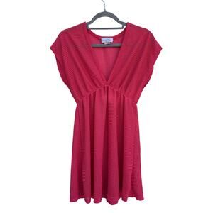 Jordan Taylor Swim Cover Up, Pink, Mesh, Short, Size M